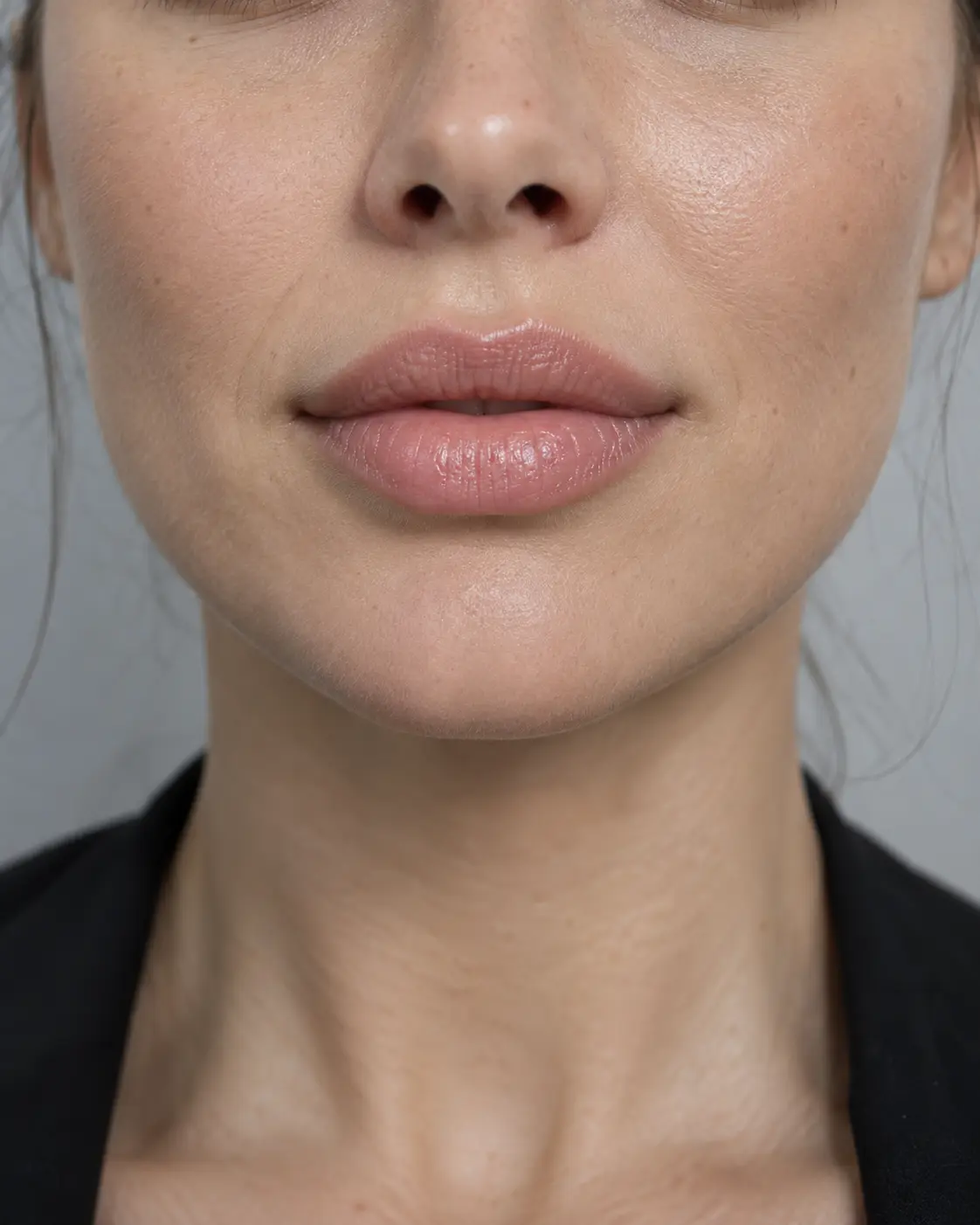 Imagen editorial de escultura labial natural